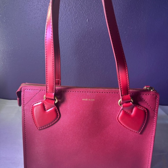 Anne Klein Cherry Red Shoulder Bag - Picture 8 of 14